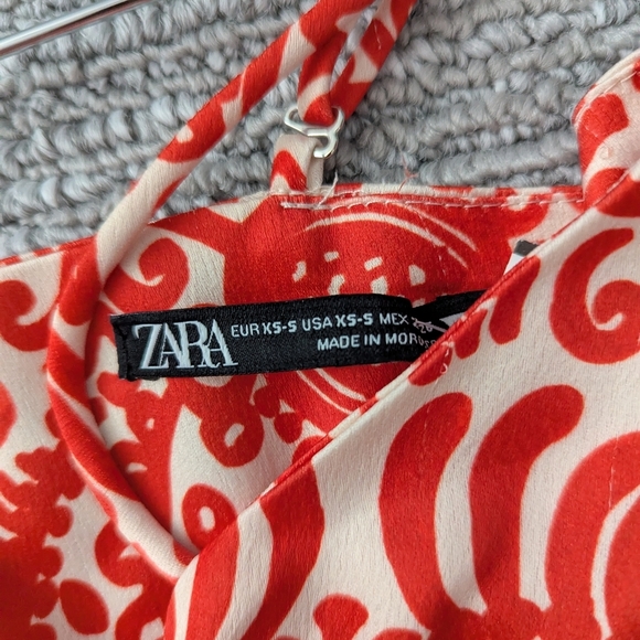Zara Bandana Spaghetti Strap Or Bandeau Strapless Open Back Top - Picture 5 of 8